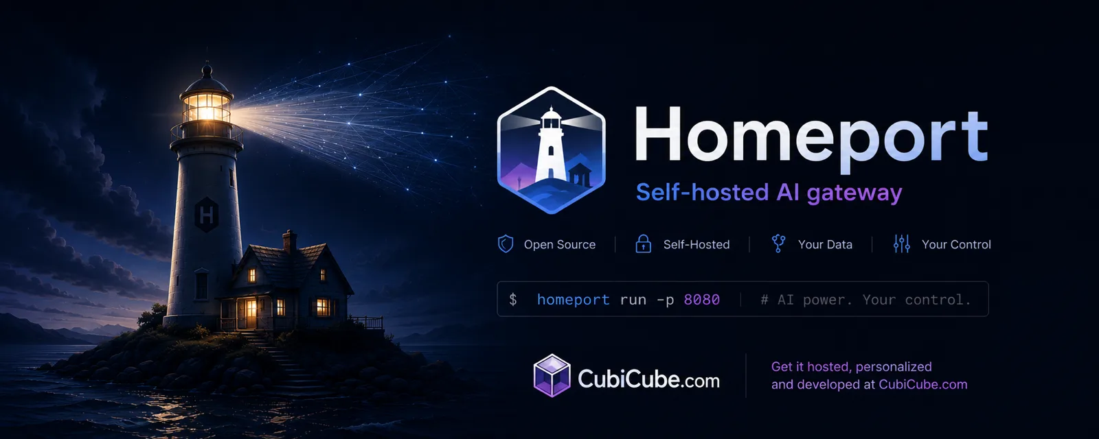 Homeport — the self-hostable NANDA node, from Cubicube